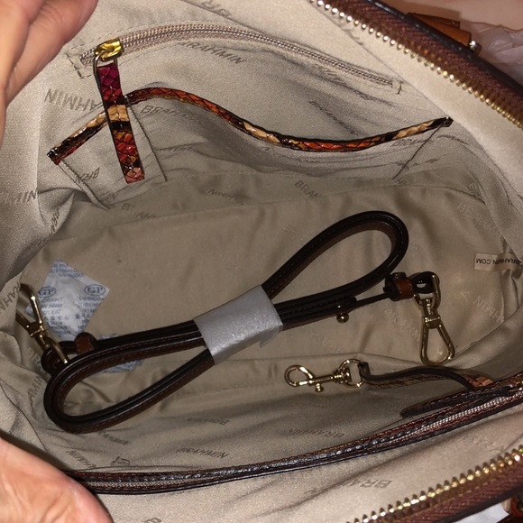 BRAHMIN GEORGINA MULTI BRIDGEPORT BAG with ADY WALLET NWT - Picture 10 of 16